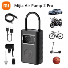 Електричний насос Xiaomi Mijia Air Pump 2 Pro, MJCQB07PQW, акумулятор 2500 мА/г (27 Вт/г), час заряджання до 100%: близько 3,5 годин, тиск 0,2 – 10,3 бар (3 – 150 psi), накачування 1 колеса легкового автомобиля за 3,5 хвилин, відображення прогресу накачування в реальному часі, 6 передвстановлених режимів: автомобіль, мотоцикл, велосипед, електросамокат, м’яч, вільний режим, світлодіодний ліхтарик, режим SOS,USB Type-C, Київ, Киев