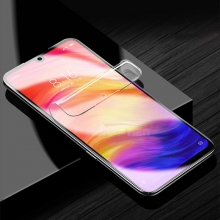 Гидрогелевая защитная плёнка для смартфона Xiaomi Redmi Note 7 / Redmi Note 7 Pro, в комплект входят 2 плёнки, бронированная плёнка, полноэкранная плёнка (закрывает экран смартфона полностью), клеится к экрану смартфона всей поверхностью, клеится без использования жидкости, самовосстанавливающаяся плёнка, не влияет на чувствительность сенсора, не искажает цвета, олеофобное покрытие, пластиковый держатель для точного позиционирования плёнки на экране, шпатель для разглаживания плёнки, Киев