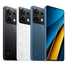 Смартфон Xiaomi Poco X6 (12 + 256 Гб, Global Version), 2 SIM-карти, 5G, 4G LTE, Snapdragon 7S Gen 2, 12 Гб RAM + 256 Гб ROM, екран 6,67'' 1.5K Flow AMOLED, 12 біт, 120 Гц, Gorilla Glass Victus, камери 64 МП + 8 МП + 2 МП, селфі камера 16 МП, акумулятор 5100 мА/г / 67 Вт, сканер відбитків пальців в екрані, Wi-Fi, Bluetooth 5.2, GPS, NFC / Google Pay, OTG, ІЧ порт, USB Type-C, стереодинаміки, 3,5 мм аудіоджек, HyperOS, Android 14, УКРАЇНСЬКА МОВА, GOOGLE PLAY, Київ, Киев