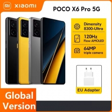 Смартфон Xiaomi Poco X6 Pro (8 + 256 Гб, Global Version), 2 SIM-карти, 5G + 4G LTE, Dimensity 8300-Ultra, 8 Гб RAM + 256 Гб ROM, екран 6,67'' 1.5K Flow AMOLED, 12 біт, 120 Гц, Gorilla Glass 5, 3 основні камери 64 МП + 8 МП + 2 МП, селфі камера 16 МП, акумулятор 5000 мА/г / 67 Вт, сканер відбитків пальців в екрані, Wi-Fi 6, Bluetooth 5.4, GPS, NFC / Google Pay, OTG, ІЧ порт, USB Type-C, стереодинаміки, HyperOS, Android 14, УКРАЇНСЬКА МОВА, GOOGLE PLAY, Київ, Киев