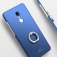Чехол-накладка MSVII с кольцом для смартфона Xiaomi RedMi Note 4, шероховатый или матовый пластик, несъёмное кольцо для пальца, которое также можно использовать как подставку при просмотре видео, надёжная фиксация смартфона в чехле, чёрный, Киев