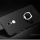 Чехол-накладка MSVII с кольцом для смартфона Xiaomi RedMi Note 4, шероховатый или матовый пластик, несъёмное кольцо для пальца, которое также можно использовать как подставку при просмотре видео, надёжная фиксация смартфона в чехле, чёрный, Киев