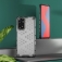 Чехол-накладка с рисунком в виде сот для смартфона Xiaomi Redmi Note 11 / Xiaomi Redmi Note 11S, противоударный бампер, задняя панель из поликарбоната, рама из термополиуретана, сочетание жёсткости с гибкостью, дополнительная защита углов смартфона «воздушными подушками», накладка на кнопки регулировки громкости, чёрный + прозрачный, чёрный + серый, чёрный + красный, чёрный + синий, чёрный + зелёный, Киев