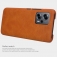 Чехол-книжка Nillkin (серия Qin) для смартфона Xiaomi Poco X4 GT / Xiaomi Redmi Note 11T Pro (China) / Xiaomi Redmi Note 11T Pro+ (China), чехол-книжка, противоударный чехол, горизонтальный флип, пластик, искусственная кожа, PU, чёрный, коричневый, красный, Киев, Київ 