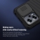 Чехол с защитной шторкой для камеры Nillkin CamShield для смартфона Xiaomi Poco X4 GT / Xiaomi Redmi Note 11T Pro (China) / Xiaomi Redmi Note 11T Pro+ (China), противоударный бампер, рифлёный пластик, шторка-слайдер для защиты камеры от механических воздействий, чёрный, синий, Киев, Київ