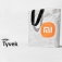 Эко-сумка Xiaomi Mi Eco Bag, модель: 33G10ZD2103H, материал Tyvek DuPont, высокая прочность на разрыв, высокая стойкость к многократным изгибам, водостойкость, химическая стойкость, термостойкость (сохраняет прочность и гибкость при – 75°, плавится при +135°), малый вес, стабильность размеров, застёжка-кнопка, две ручки, белая сумка с чёрными ручками и оранжевым логотипом или с серыми ручками и серым логотипом, фабричная упаковка, Киев