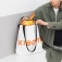 Эко-сумка Xiaomi Mi Eco Bag, модель: 33G10ZD2103H, материал Tyvek DuPont, высокая прочность на разрыв, высокая стойкость к многократным изгибам, водостойкость, химическая стойкость, термостойкость (сохраняет прочность и гибкость при – 75°, плавится при +135°), малый вес, стабильность размеров, застёжка-кнопка, две ручки, белая сумка с чёрными ручками и оранжевым логотипом или с серыми ручками и серым логотипом, фабричная упаковка, Киев