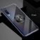 Прозрачный чехол-накладка с магнитным кольцом для Xiaomi Mi9, противоударный бампер, силикон, термополиуретан TPU, дополнительная защита углов смартфона «воздушными подушками», накладки на кнопки регулировки громкости и включения / выключения, кольцо для пальца, кольцо-подставка для просмотре видео, магнитное кольцо крепится к автомобильным магнитным держателям, прозрачный, прозрачный с чёрным оттенком, прозрачный с синим оттенком, прозрачный с красным оттенком, Киев
