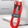 Светящийся кабель Baseus Halo (USB – microUSB), луженая медь, термопластичный эластомер и нейлоновая оплётка высокой плотности, разъёмы из алюминиевого сплава, светящееся кольцо вокруг коннектора microUSB светится при зарядке разными цветами, быстрая зарядка Qualcomm Quick Charge 3.0, максимальный ток зарядки: 3 А, скорость передачи данных до 480 Мб/с, встроенный смарт-чип для безопасной быстрой зарядки, застёжка Velcro (липучка), длина кабеля 50 см, чёрный, красный, Киев