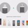 Кабель Nillkin Plus (USB – microUSB / Lightning) для Android и Apple, кабель «два в одном», бескислородная медь и оплётка из термопластичного эластомера, плоский кабель, 5 V / 2,1 A, 1,2 м, чёрный, белый, оранжевый, зелёный, Киев